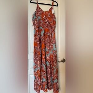 Maxi dress Ivy Street - Orange and Blue